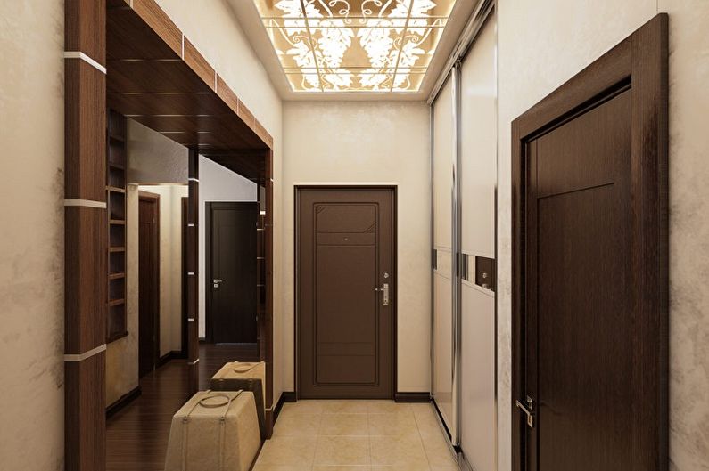 Dizajn interijera malog hodnika - fotografija