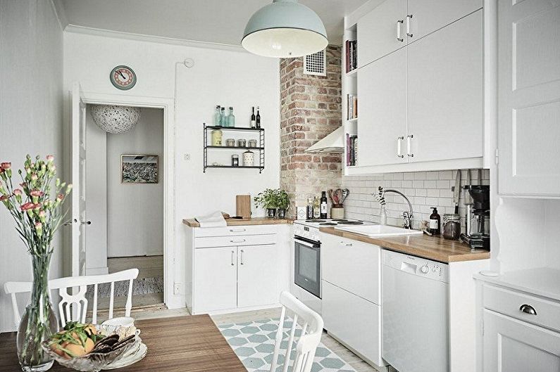 Entwurf einer kleinen Küche (100 Fotos)